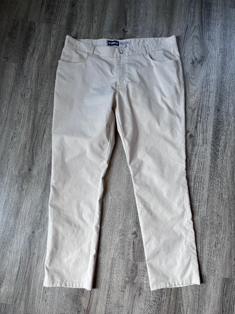 Peter Millar EB66 Performance Pants Mens 40x34 stone Golf 5-Pocket ME0EB66FB